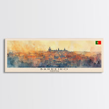 Load image into Gallery viewer, Barreiro Portugal Travel Print Wall Art, Panoramic City Art, Travel Art, Wall Decor, Vacation Gift, Framed Canvas Print Or Metal Art