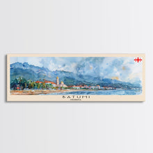 Load image into Gallery viewer, Batumi Georgia Wall Art, Panoramic Travel Poster, Panoramic Framed Canvas Print, City Wall Art, Wall Hanging Home Decor, Travel Art