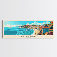 Load image into Gallery viewer, Amadora Portugal Travel Print Wall Art, Panoramic City Art, Travel Art, Wall Decor, Vacation Gift, Framed Canvas Print Or Metal Art