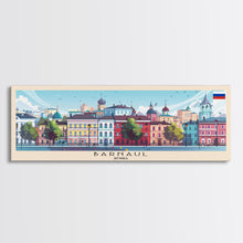 Load image into Gallery viewer, Barnaul Russia Wall Art, Panoramic Travel Poster, Panoramic Framed Canvas Print, City Wall Art, Wall Hanging Home Decor, Travel Art