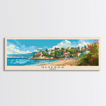 Carregar imagem no visualizador da galeria, Glyfada Greece Wall Art, Panoramic Travel Poster, Panoramic Framed Canvas Print, City Wall Art, Wall Hanging Home Decor, Travel Art