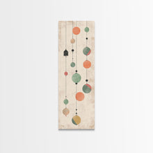 Carregar imagem no visualizador da galeria, Abstract Hanging Lanterns On A Rustic Background – Framed Canvas Print With Skinny Art And Tall Art In Ukiyo-E Art And Japanese Style Art