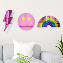 Carregar imagem no visualizador da galeria, Bundle | Retro Cool 3-Piece Set | Rainbow, Smiley Face, Lightning Bolt