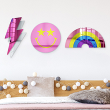 Carregar imagem no visualizador da galeria, Bundle | Retro Cool 3-Piece Set | Rainbow, Smiley Face, Lightning Bolt