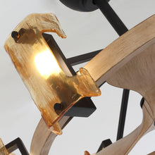 Carregar imagem no visualizador da galeria, 34" Bucholz Farmhouse DC Motor Downrod Mount Reversible Ceiling Fan with Lighting and Remote Control