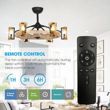 Carregar imagem no visualizador da galeria, 34" Bucholz Farmhouse DC Motor Downrod Mount Reversible Ceiling Fan with Lighting and Remote Control