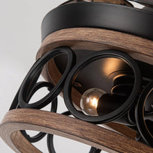 Carregar imagem no visualizador da galeria, 36" Mirelle Farmhouse Downrod Mount Ceiling Fan with Lighting and Remote Control