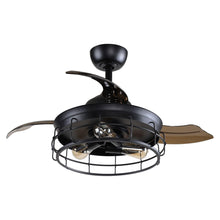 Carregar imagem no visualizador da galeria, 36" Pickett Industrial Downrod Mount Ceiling Fan with Lighting and Remote Control