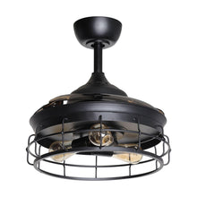 Carregar imagem no visualizador da galeria, 36" Pickett Industrial Downrod Mount Ceiling Fan with Lighting and Remote Control