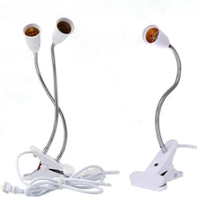 Carregar imagem no visualizador da galeria, 360° Flexible LED Grow Light with E27 Base, Clip-On Gooseneck & Switch