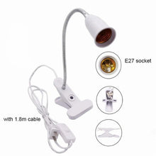 Carregar imagem no visualizador da galeria, 360° Flexible LED Grow Light with E27 Base, Clip-On Gooseneck & Switch