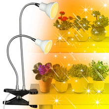 Carregar imagem no visualizador da galeria, 360° Flexible LED Grow Light with E27 Base, Clip-On Gooseneck & Switch
