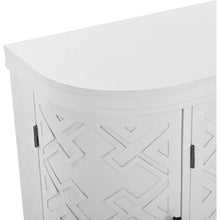 Carregar imagem no visualizador da galeria, Accent Storage Cabinet Sideboard Wooden Cabinet with Antique Pattern Doors for Hallway, Entryway, Living Room