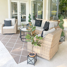 Carregar imagem no visualizador da galeria, LARGE Galvanized Metal Cross Frame Planters, Set of 3