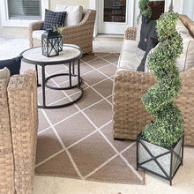 Carregar imagem no visualizador da galeria, LARGE Galvanized Metal Cross Frame Planters, Set of 3