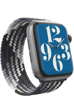 Load image into Gallery viewer, ZAGG Gear4 Braided Stretchy Solo Loop Band – LG – Storm - Compatible with Apple Watch 42mm 44mm 45mm, Elastic Strap Wristbands for iWatch Series 7/6/SE/5/4/3/2/1, Large (705009501)