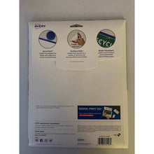 Carregar imagem no visualizador da galeria, Avery Customizable Removable Wall Decals, 7" x 10", Matte White, Water Resistant Printable Labels, 3 Blank Wall Decal Stickers (61516)