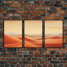 Load image into Gallery viewer, Desert Wall Art, Sand Dunes Print, Landscape Wall Art, Canvas Print, Wall Art, 3 Piece Wall Art, Family Home Decor, Living Room Prints