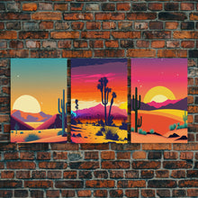 Load image into Gallery viewer, Desert Canvas Prints, Nature Prints Wall Art Set, Framed Canvas Prints Wall Decor, 3 Piece Wall Art Set, Southwestern Decor, Trendy Art