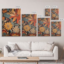 Load image into Gallery viewer, Boho Style Wall Art, Framed Canvas Print 3 Piece Set, Boho Chic, Gifts For Girlfriend, Boho Home Decor, Botanical Floral Art, Botanical Art