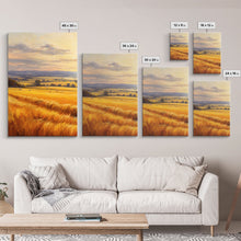 Load image into Gallery viewer, Countryside Wall Art, Wheat Field Art Print, Landscape Wall Art, Countryside Art, Canvas Print, Wall Art, 3 Piece Wall Art, Dorm Room Art