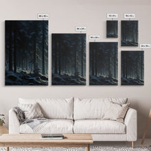 Carregar imagem no visualizador da galeria, 3 Piece Framed Canvas Print Wall Art Set of 3 Emerald Green Mountain Forest Lake Landscape Minimalist Modern Art Nature Wall Decor