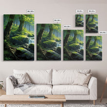 Carregar imagem no visualizador da galeria, Forest Wall Art, Waterfalls Print, Landscape Print, Canvas Print, Set Of 3 Prints, Wall Art, 3 Piece Wall Art, Home Office Art, Office Decor