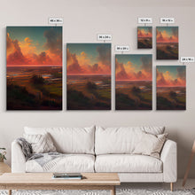 Load image into Gallery viewer, Ocean At Sunset, Lakehouse Wall Decor, 3 Piece Canvas Decor, 3 Piece Wall Art, Ready To Hang Canvas Prints