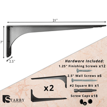 Carregar imagem no visualizador da galeria, Gladiator Low Profile Granite Countertop Brackets