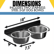 Carregar imagem no visualizador da galeria, Floating Dog Bowl Shelf