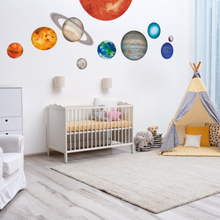Cargar imagen en el visor de la galería, Solar System Wall Stickers Set