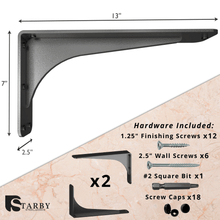 Carregar imagem no visualizador da galeria, Gladiator Low Profile Granite Countertop Brackets