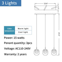 Carregar imagem no visualizador da galeria, Vernazza | Creative Staircase Crystal Chandelier