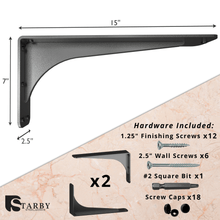 Carregar imagem no visualizador da galeria, Gladiator Low Profile Granite Countertop Brackets