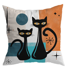 Carregar imagem no visualizador da galeria, Atomic Retro Feline Cushion Cover