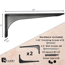 Carregar imagem no visualizador da galeria, Gladiator Low Profile Granite Countertop Brackets