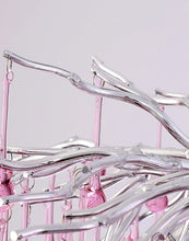 Carregar imagem no visualizador da galeria, Imbersago | Modern Pink Crystal Chandelier for Living Room, Dining Room, Bedroom