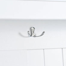 Carregar imagem no visualizador da galeria, 5-in-1 Entryway Bench with Shutter-shaped doors, Coat Rack, Cushion and 4 Sturdy Hooks, 47.2" Wide Hall Tree with Storage Bench for Hallway, Entryway, Living Room