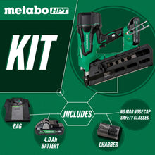 Carregar imagem no visualizador da galeria, Metabo HPT NR1890DRSTM 18V MultiVolt™ Cordless 21 Degree 3-1/2" Plastic Strip Framing Nailer