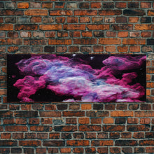 Load image into Gallery viewer, Beautiful Universe Space Art, Galaxy Print, Bubblegum Pink Art, Framed Canvas Print, Framed Wall Art