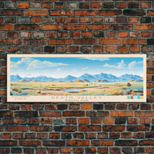Load image into Gallery viewer, Death Valley National Park, Panoramic California Travel Art, National Park Print, Minimalist Travel Art, Midcentury Modern Style Landscape