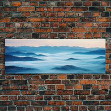 Load image into Gallery viewer, Blue Ridge Mountains Panoramic Wall Art, Bluebridge Mountains National Parkway, Beautiful Cabin Decor, Boho Photography Wall Art Print