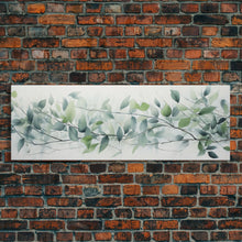 Load image into Gallery viewer, Botanical Art Print - Framed Canvas Print - Eucalyptus Art - Garden Print - Large Gallery Wrap Ready To Hang Wall Art, Optional Frame