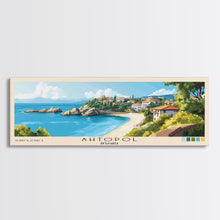 Carregar imagem no visualizador da galeria, Ahtopol, Bulgaria Panoramic Beach Print, Vacation Gift, Bulgaria Wall Art, Beach Painting, Beach Decor, Beach Painting