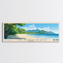 Carregar imagem no visualizador da galeria, Air Manis Beach, Indonesia Panoramic Beach Print, Vacation Gift, Indonesia Wall Art, Framed Canvas Print, Framed Beach Painting