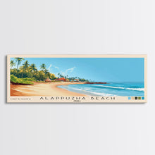 Carregar imagem no visualizador da galeria, Alappuzha Beach, India Panoramic Print, Vacation Gift, India Wall Art, Beach Painting, Beach Decor, Large Wall Art, Wood Frame Art