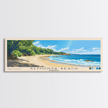 Load image into Gallery viewer, Almonta Beach, Australia Panoramic Beach Print, Vacation Gift, Australia Wall Art, Framed Canvas Print, Framed Beach Painting