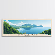Load image into Gallery viewer, Alor Island, Indonesia Panoramic Print, Vacation Gift, Indonesia Wall Art, Beach Painting, Beach Decor, Beach Or Lakehouse Art