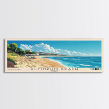 Load image into Gallery viewer, Altinkum Beach, Turkey Panoramic Beach Print, Vacation Gift, Turkey Wall Art, Beach Painting, Beach Decor, Beach Painting