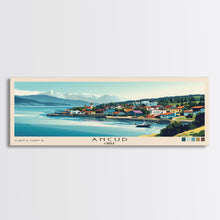 Load image into Gallery viewer, Ancud, Chile Panoramic Print, Vacation Gift, Chile Wall Art, Beach Painting, Beach Decor, Large Wall Art, Wood Frame Art